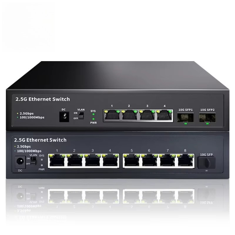 8 Port 2.5G Switch Unmanaged - Switch Ethernet Não Gerenciado de 2.5Gbps