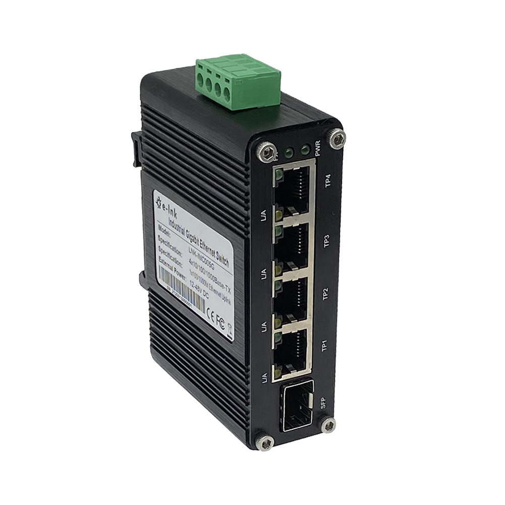 Poe Switch 16 Port 802.3At - Switch PoE em trilho Din 4
