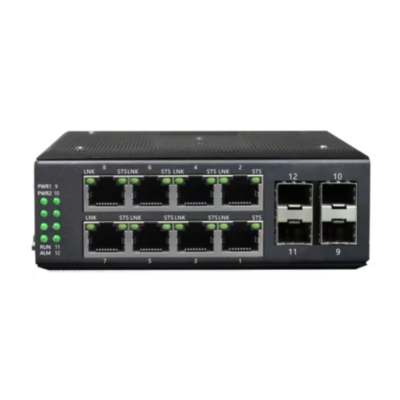 Industrial Switch Din Rail Gigabit - Switch Ethernet Óptico Industrial para Trilho