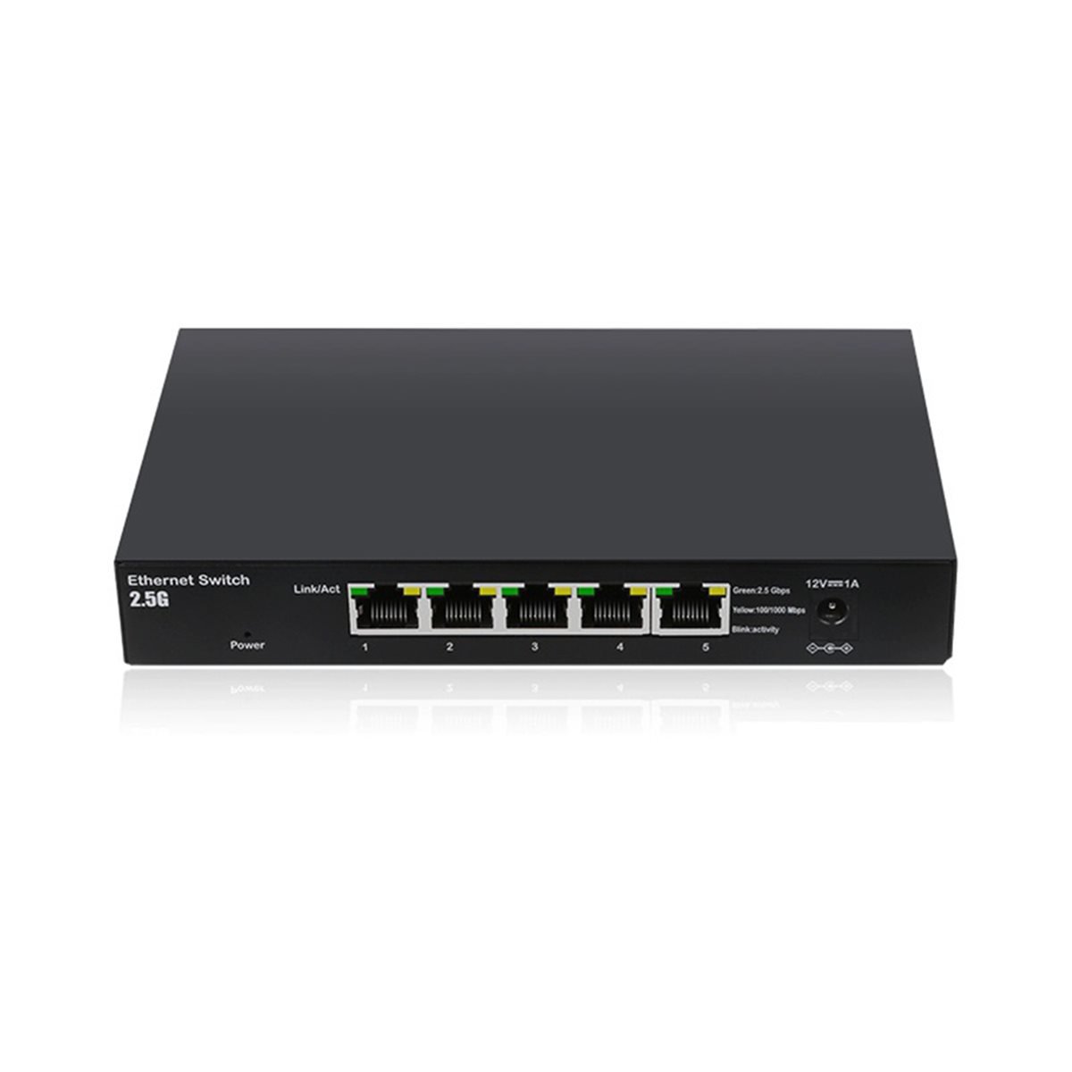 Switch 5 Port 2.5G Unmanaged - 5 portas 2.5g interruptor ethernet não