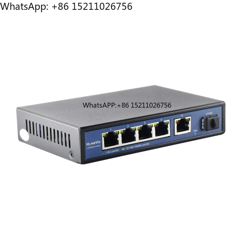 Switch 5 Port 2.5G Unmanaged - Switch Ethernet Empresarial Não Gerenciado de