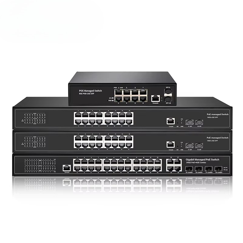 Poe Switch 16 Port 802.3At - Switch PoE+ Gigabit 802.3at com 8,