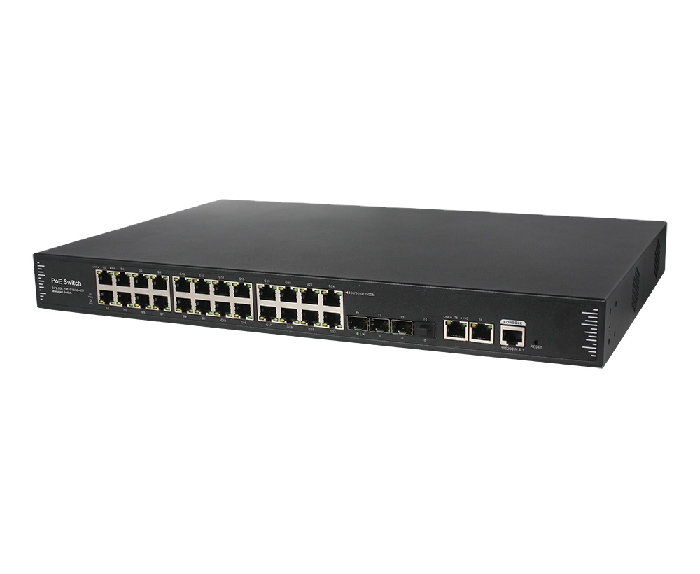 Switch 24 Port 10G Uplink - Switch PoE Gerenciado de 30 Portas