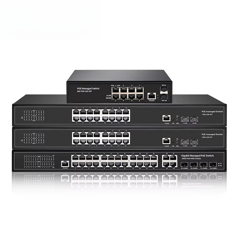 Poe Switch 16 Port 802.3At - Switch PoE Gerenciado L2 com 8,