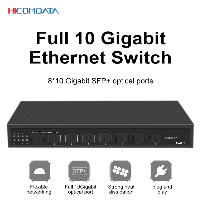 8 Port 2.5G Switch Unmanaged - Switch Ethernet de 8 Portas 10G