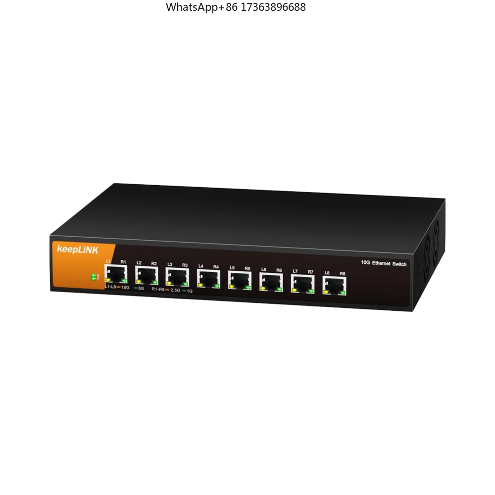 8 Port 2.5G Switch Unmanaged - Switch Ethernet Não Gerenciado KeepLiNK de