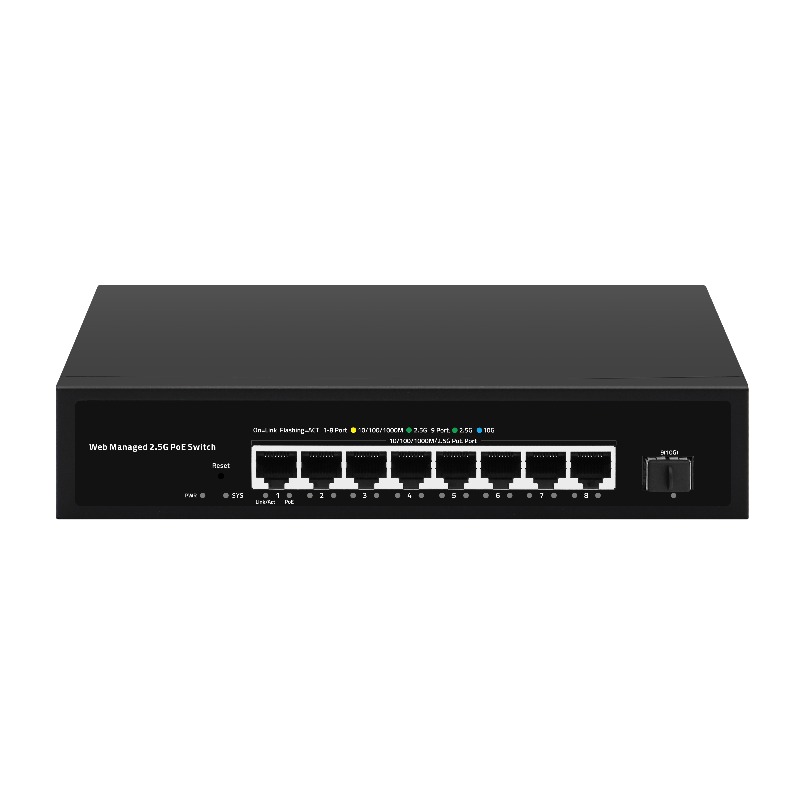 10G Sfp+ Switch 8 Port - Switch LAN POE Multi-Gigabit de 9