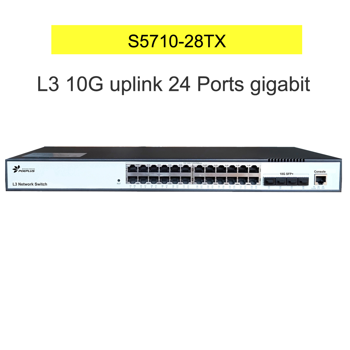 Switch 24 Port 10G Uplink - Switch Ethernet L3 10G com 24