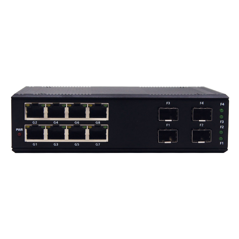 Industrial Switch Din Rail Gigabit - Conversor de Mídia Industrial para Trilho