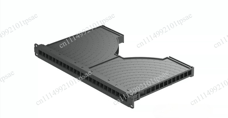 Network Switch Rack Mount 1U - Painel de gestão de cabos metálico