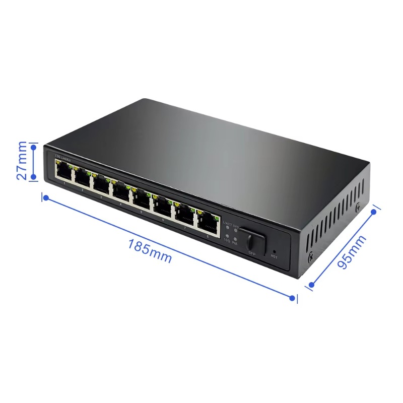 Switch PoE de 8 Portas 2.5G Nã - 8 Port 2.5G Switch Unmanaged avaliação e preço