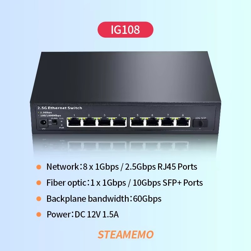 Switch Ethernet Não Gerenciado - 8 Port 2.5G Switch Unmanaged avaliação e preço