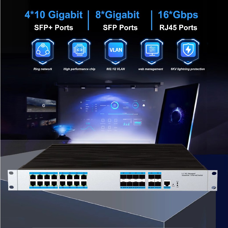 Switch Ethernet Industrial Ger - 10G Sfp+ Switch 8 Port avaliação e preço
