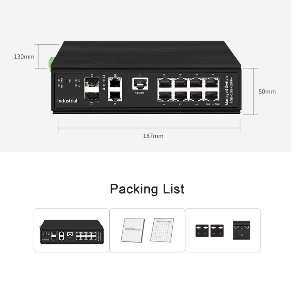 Switch Gerenciado L3 Industria - Industrial Switch Din Rail Gigabit avaliação e preço