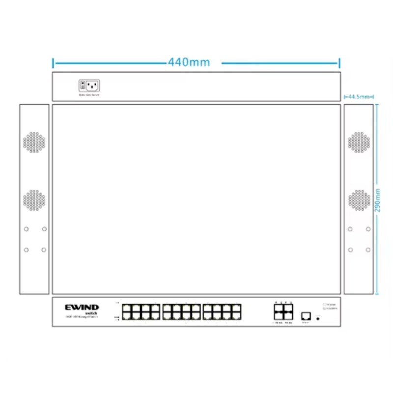Switch PoE gerenciado L2 L3 EW - Switch 24 Port 10G Uplink avaliação e preço