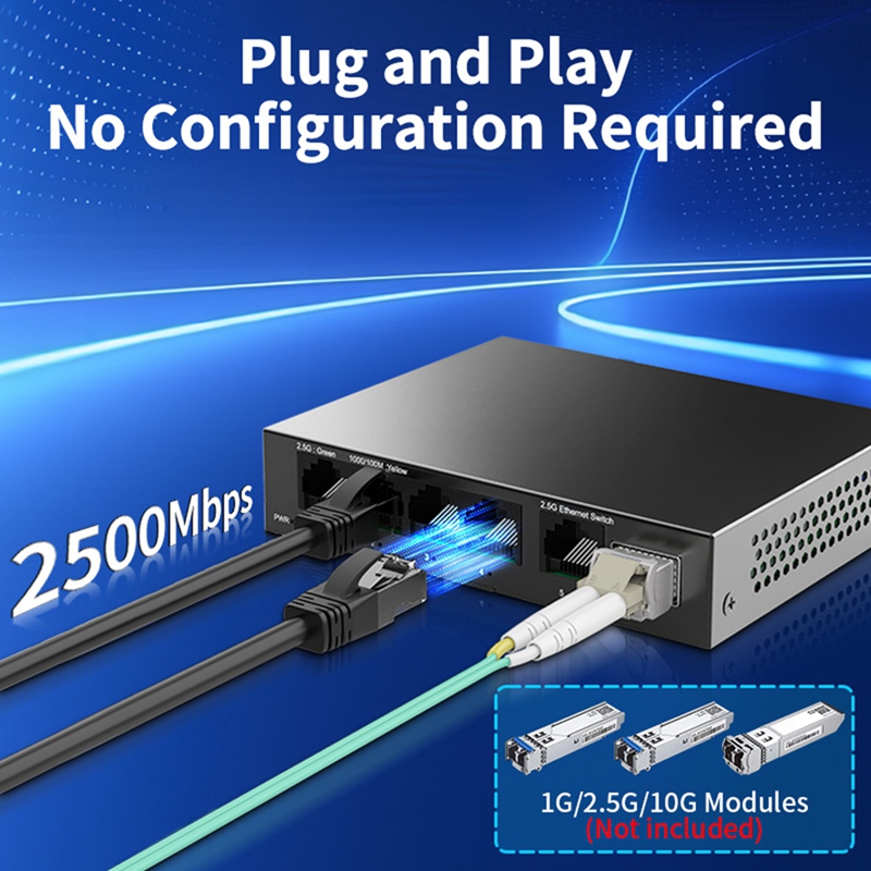 Switch de Rede 2.5G com 5 Port - Switch 5 Port 2.5G Unmanaged avaliação e preço