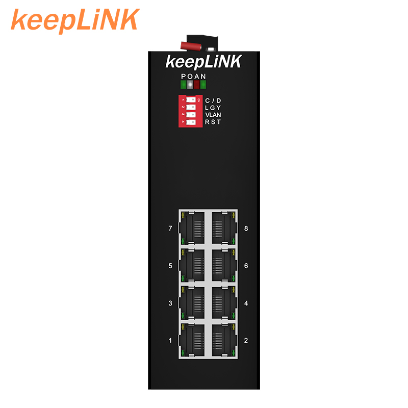 Switch Ethernet Gigabit de 8 P - Industrial Switch Din Rail Gigabit avaliação e preço