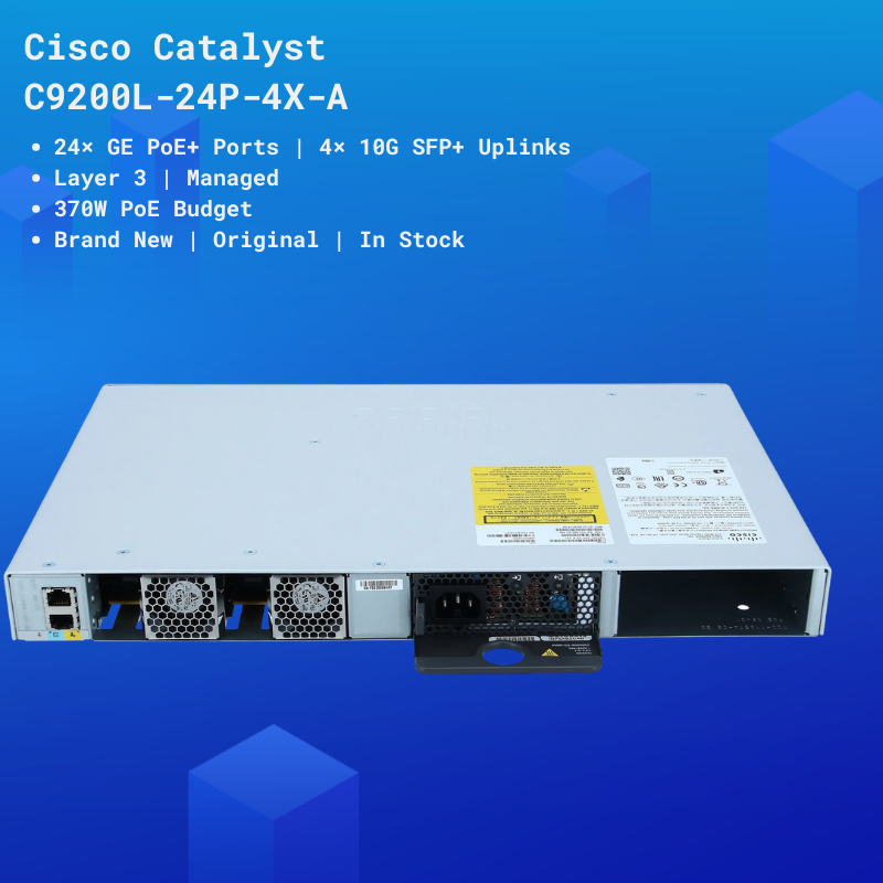 Para Cisco Catalyst 9200L Swit - Layer 3 Switch 24 Port Sfp avaliação e preço