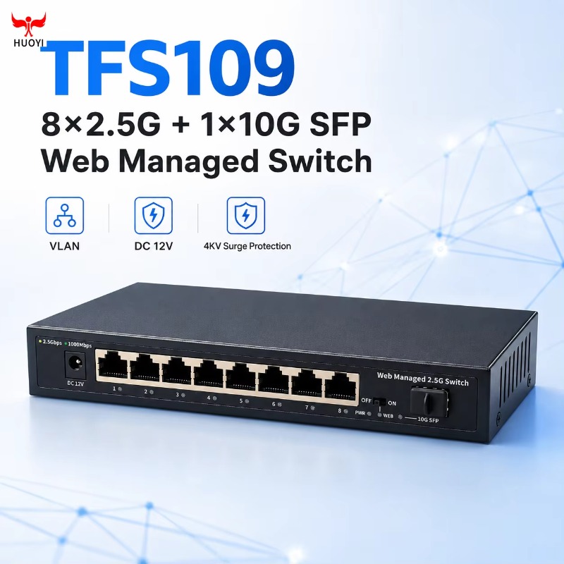 Switch gerenciado de 8 portas  - 10G Sfp+ Switch 8 Port avaliação e preço