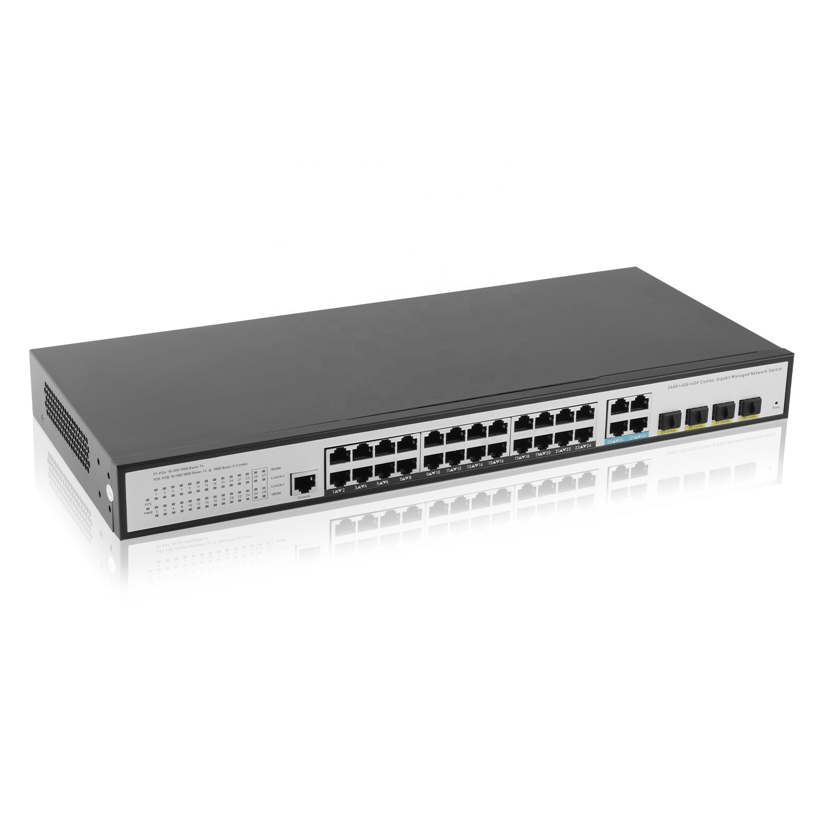 Switch Ethernet 24GE 4SFP com  - Network Switch Rack Mount 1U avaliação e preço