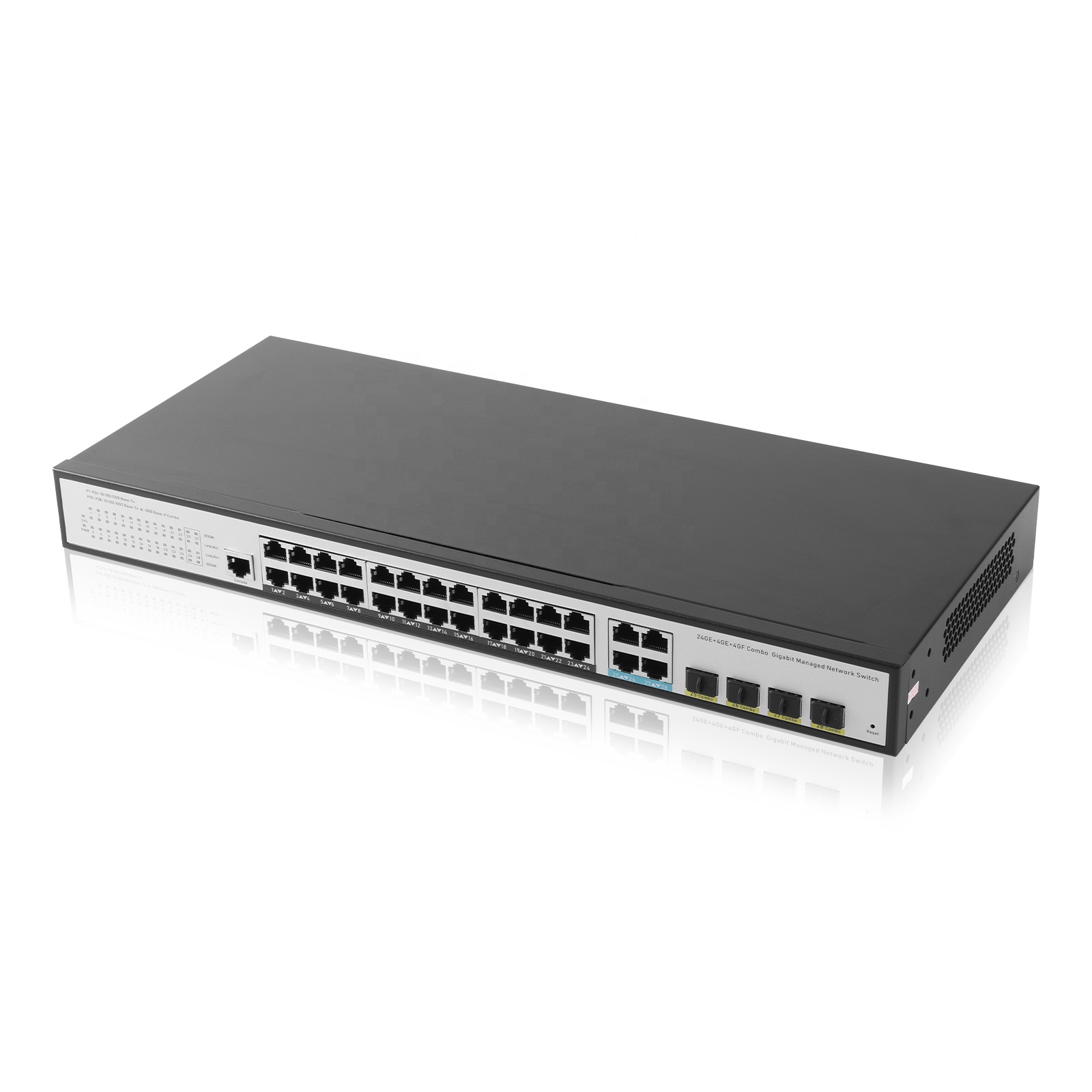 Switch Ethernet 24GE 4SFP com  - Network Switch Rack Mount 1U avaliação e preço