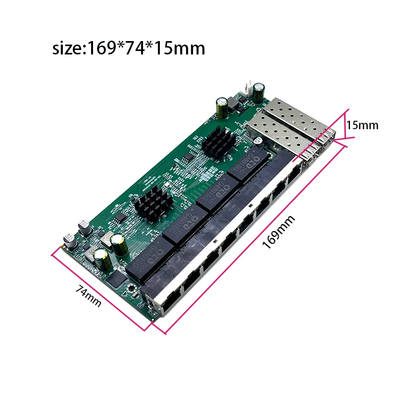 Fonte de alimentação POE de 8  - 10G Sfp+ Switch 8 Port avaliação e preço