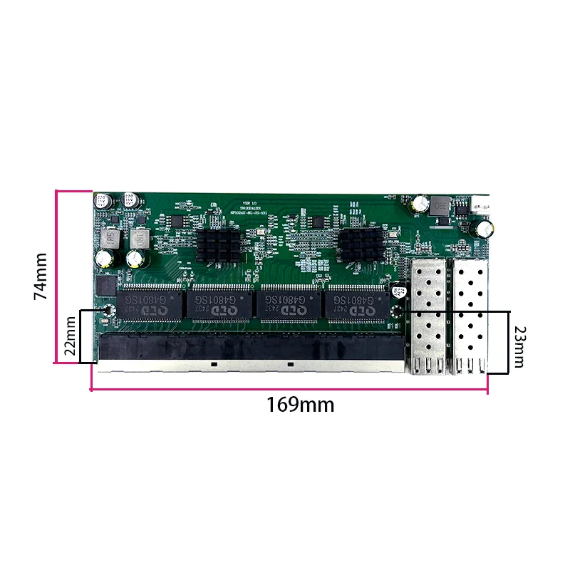 Fonte de alimentação POE de 8  - 10G Sfp+ Switch 8 Port avaliação e preço