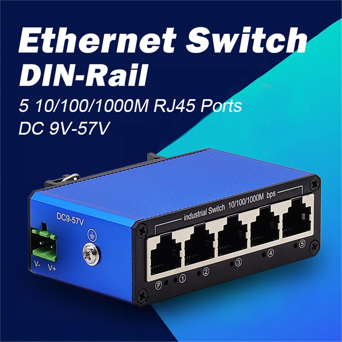 Switch Ethernet Gigabit Indust - Industrial Switch Din Rail Gigabit avaliação e preço