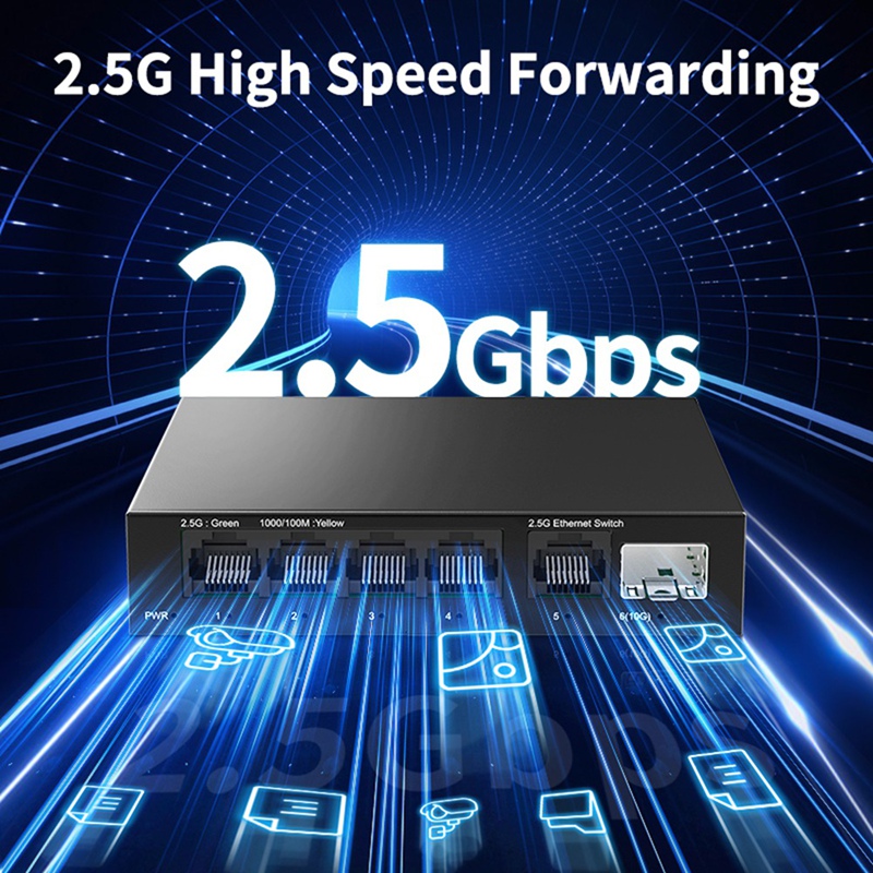 Switch de Rede 2.5G com 5 Port - Switch 5 Port 2.5G Unmanaged avaliação e preço