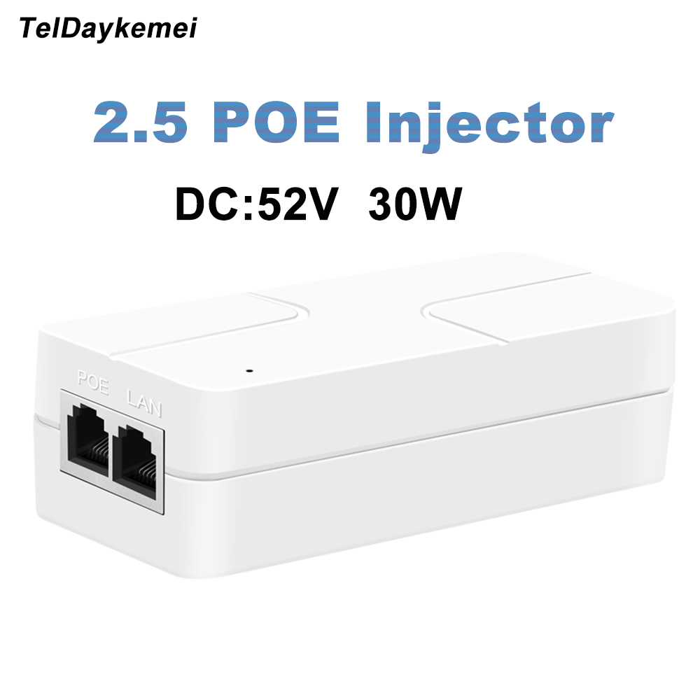 30w 2.5g poe injetor 52v gigab - Poe Injector Gigabit 30W avaliação e preço