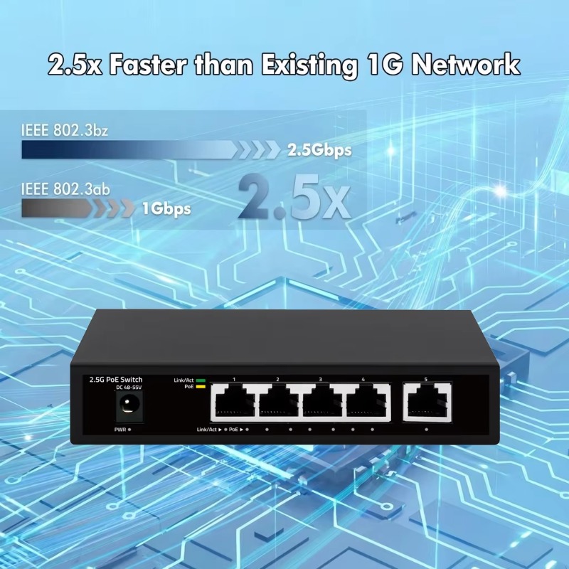 Switch PoE não gerenciado de 2 - Switch 5 Port 2.5G Unmanaged avaliação e preço