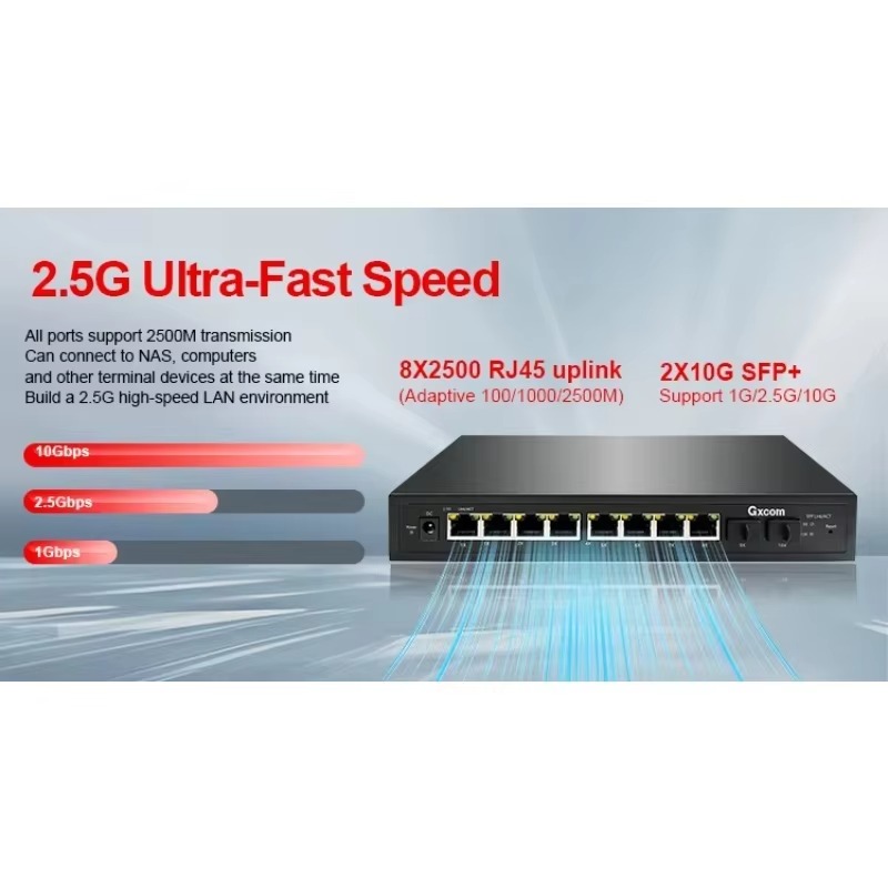 Switch PoE gerenciado via web, - 10G Sfp+ Switch 8 Port avaliação e preço