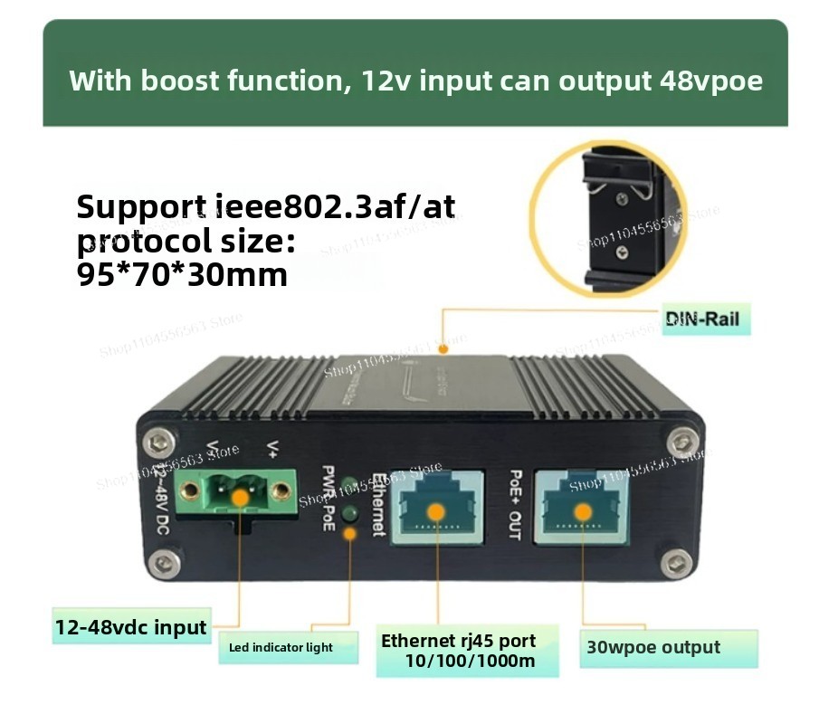 Injetor PoE Gigabit 30W, Monta - Poe Injector Gigabit 30W avaliação e preço