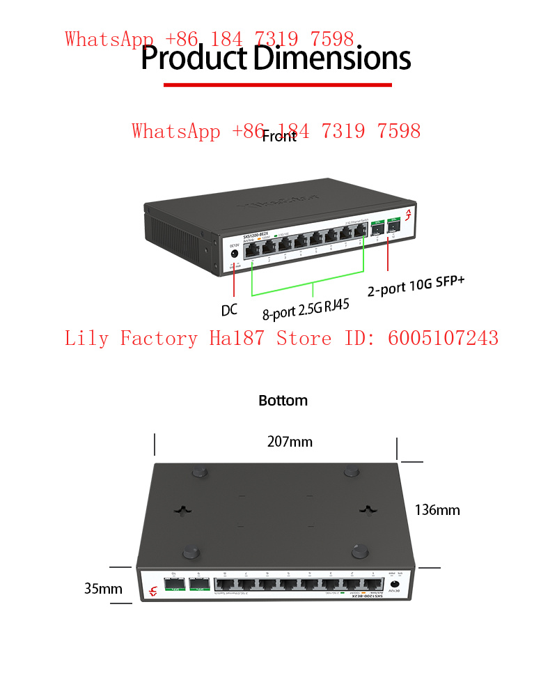 Switch de Rede Gerenciado e Nã - 8 Port 2.5G Switch Unmanaged avaliação e preço