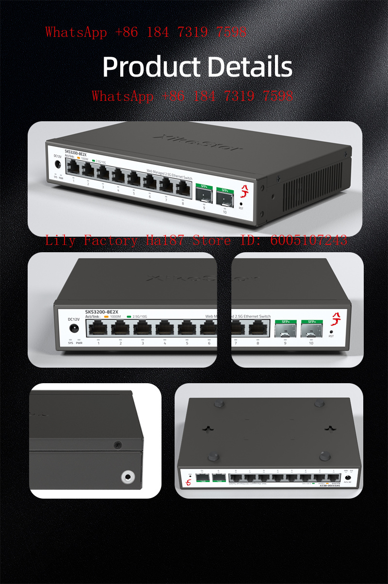 Switch de Rede Gerenciado e Nã - 8 Port 2.5G Switch Unmanaged avaliação e preço