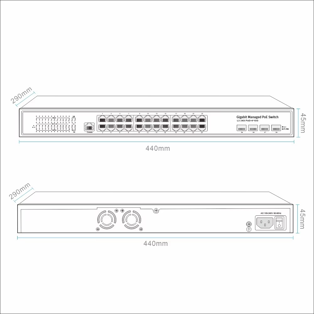 Switch de rede gerenciado L3,  - Network Switch Rack Mount 1U avaliação e preço