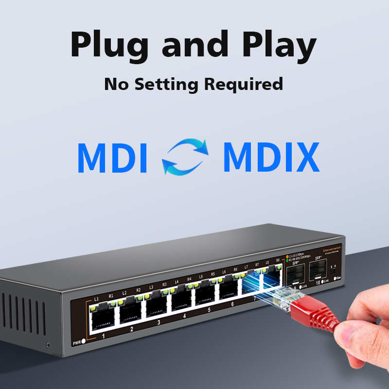 Switch Ethernet Hisource de 8  - 8 Port 2.5G Switch Unmanaged avaliação e preço