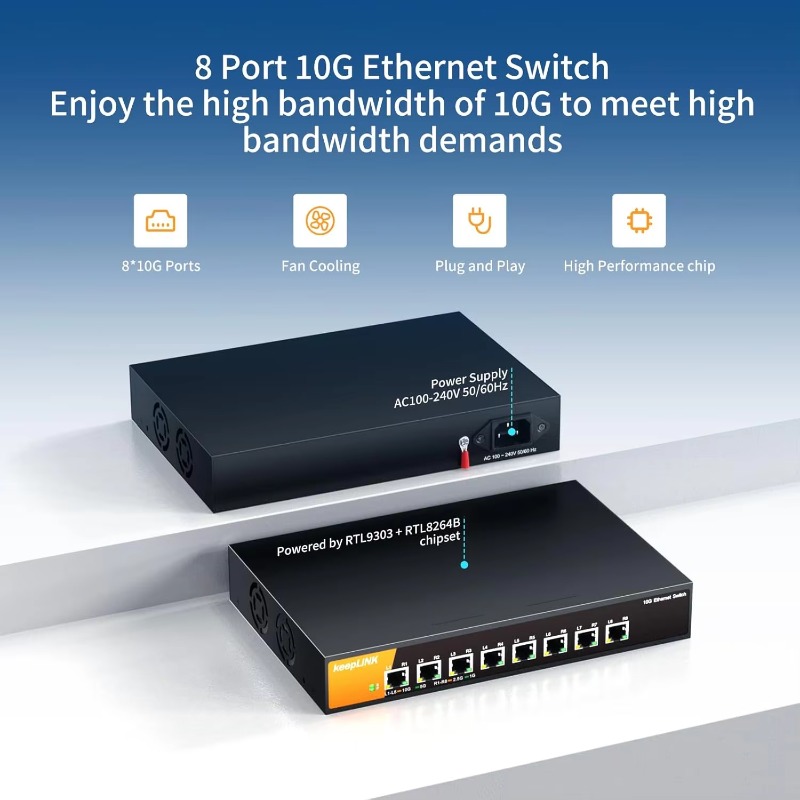 Switch Ethernet não gerenciado - 8 Port 2.5G Switch Unmanaged avaliação e preço