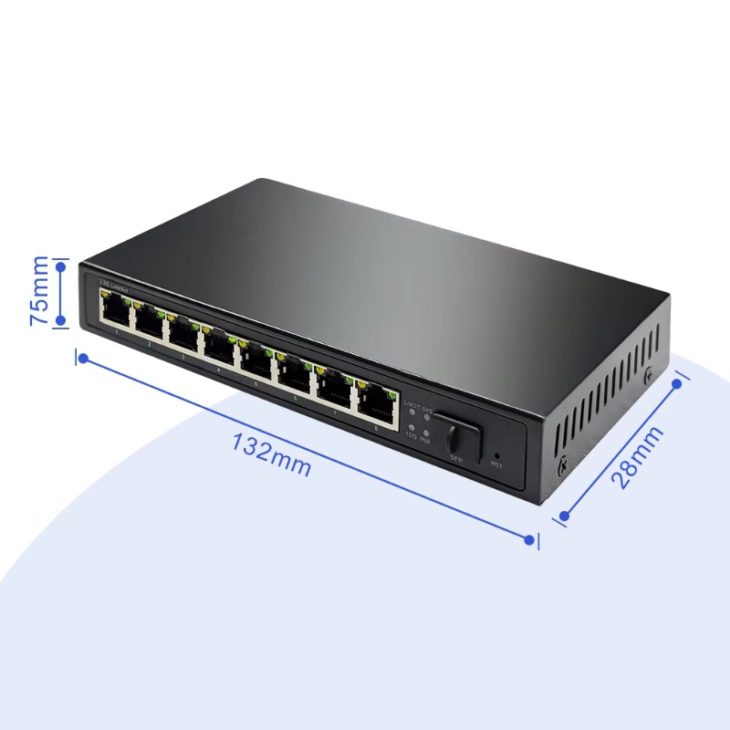 Switch PoE Não Gerenciado de 8 - 8 Port 2.5G Switch Unmanaged avaliação e preço